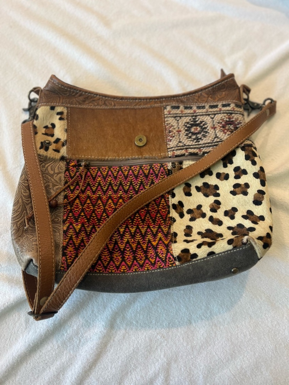 Myra Tapestry Crossbody Bag Patch Work Hippie Boho Shoulder Tapestry Bag Y2K
